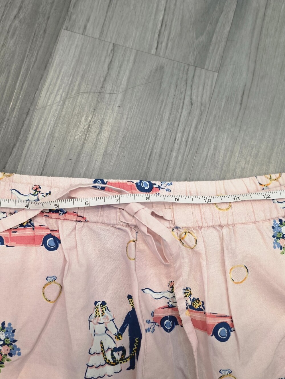 $148 Printfresh Short PJ Set in Happily Ever After Sz Medium - Picture 5 of 8